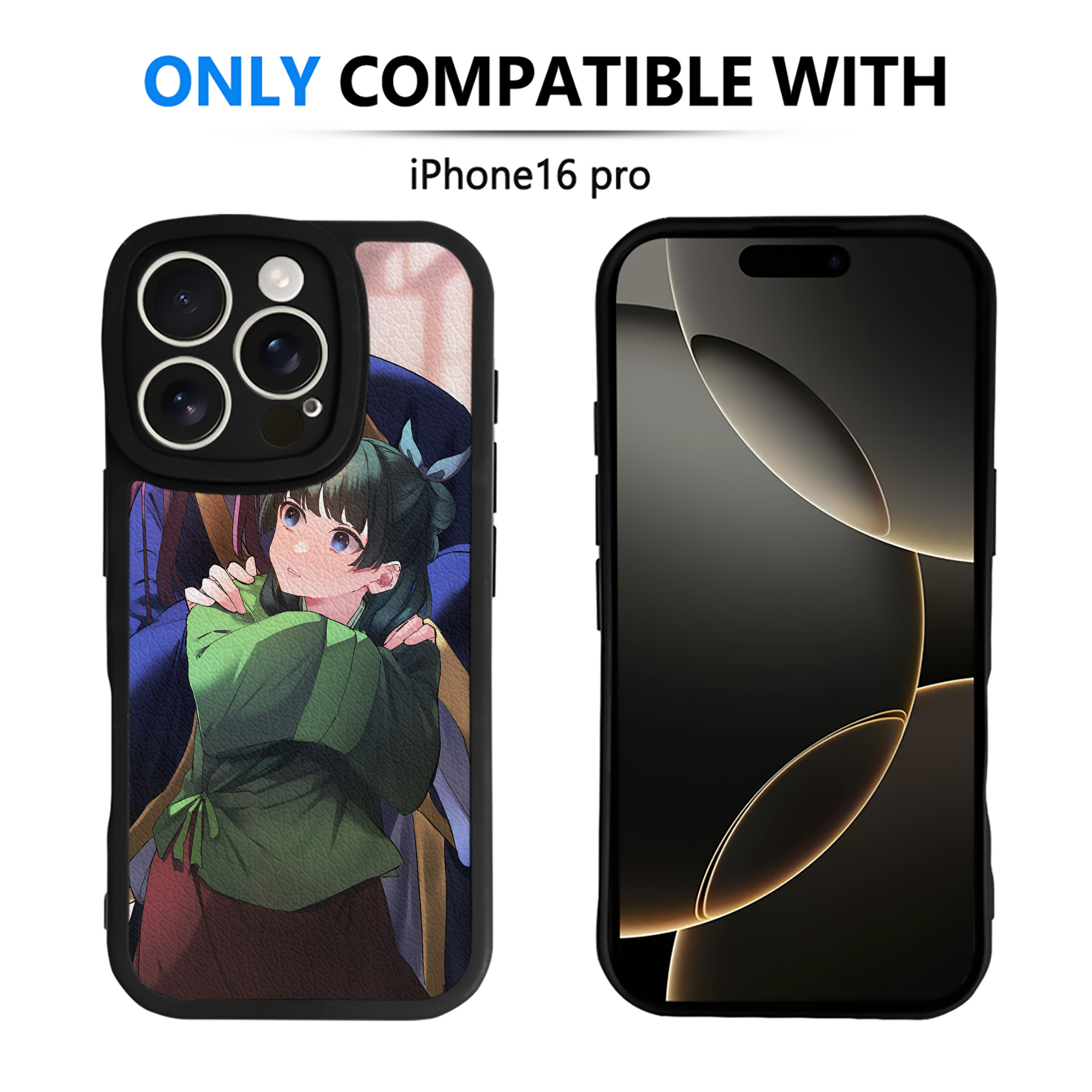 （画像用） 薬屋のひとりごと The Apothecary Diaries 【iPhone 16シリーズ対応】シリコンスマホケース（レザー調） 材質：シリコン